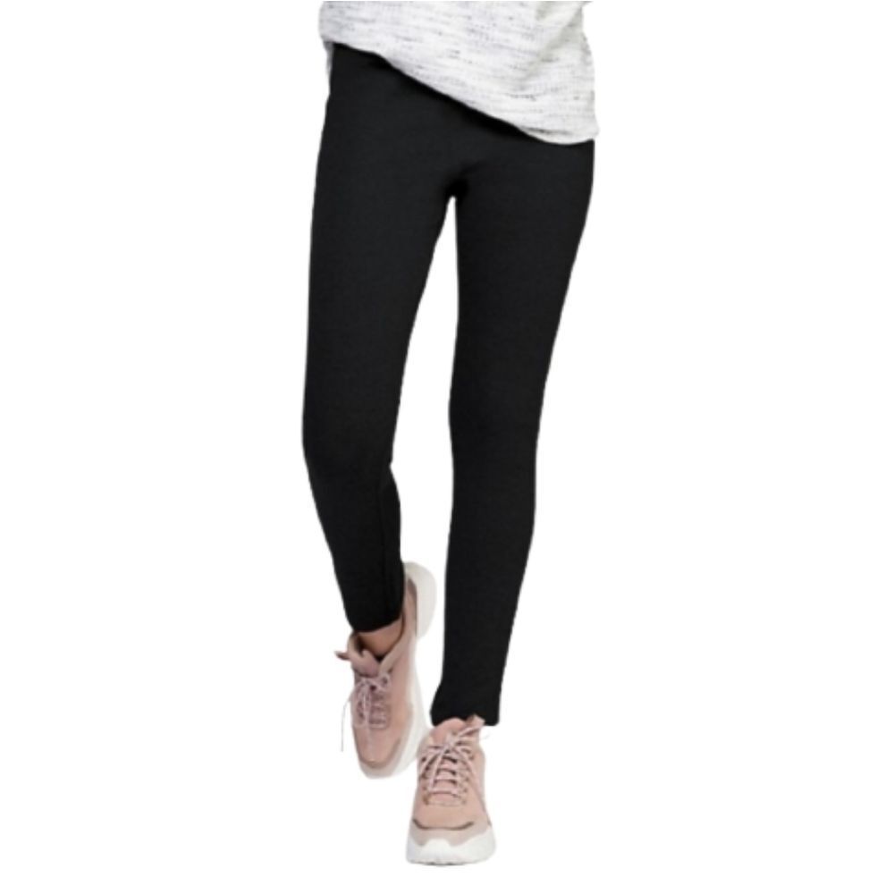 Dex Black Cotton-Blend High Waist Leggings Women's Size S